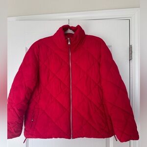 LOFT Red Puffer Jacket